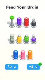 Nuts & Bolts, Color Screw Sort Screenshot 1