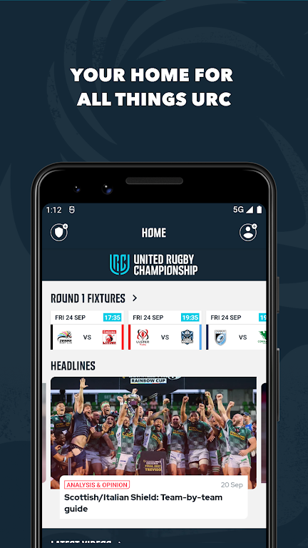 United Rugby Championship Screenshot 1