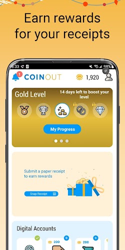 CoinOut: Receipts for Rewards Screenshot 2