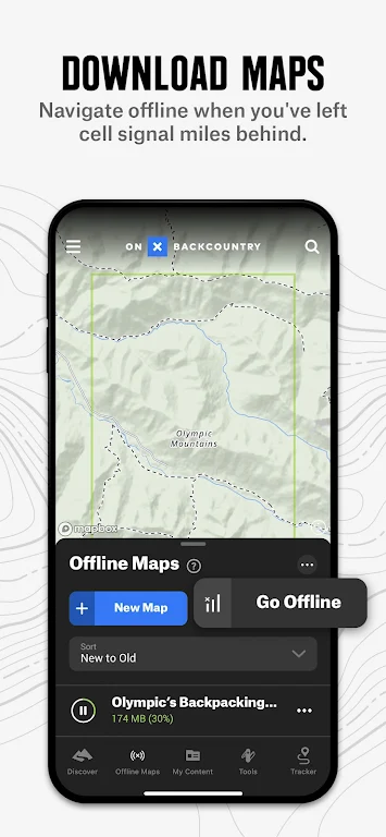 onX Backcountry Snow/Trail GPS Screenshot 2