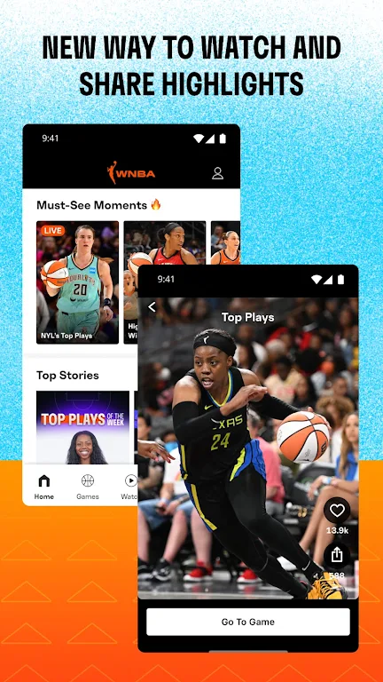 WNBA - Live Games & Scores Screenshot 3