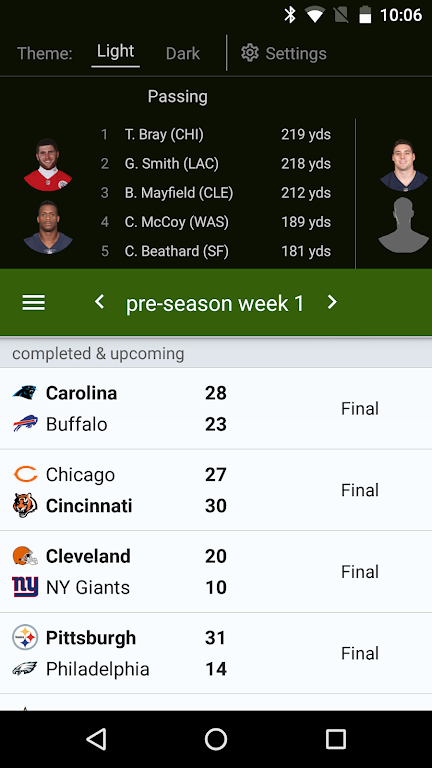 Sports Alerts - NFL edition Screenshot 1