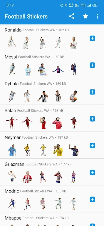 WASticker - Football Stickers Screenshot 1