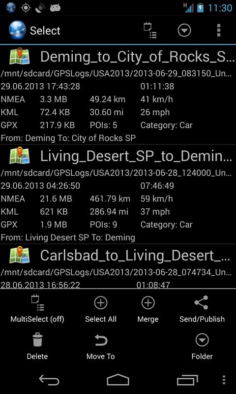 Ultra GPS Logger Screenshot 4