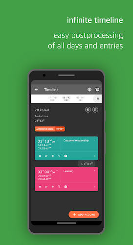 Swipetimes › Time tracker Screenshot 2