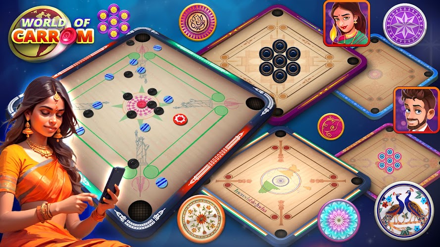 World Of Carrom :3D Board Game Screenshot 22