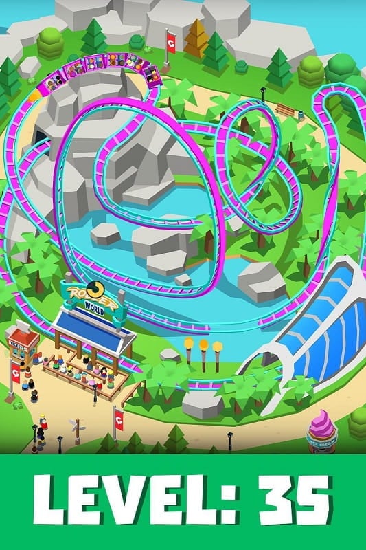 Idle Theme Park Tycoon Screenshot 1