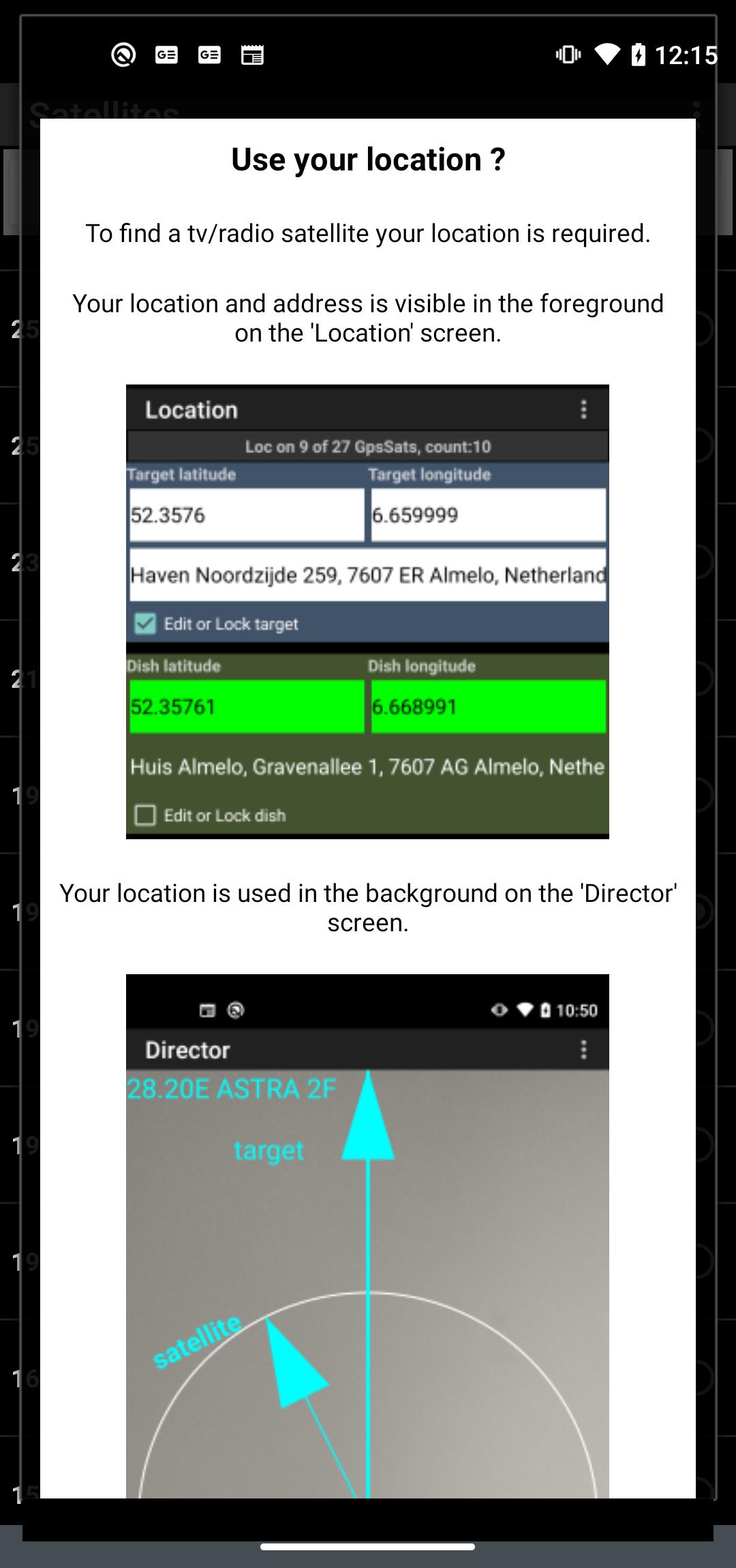 Satellite Locator Screenshot 8