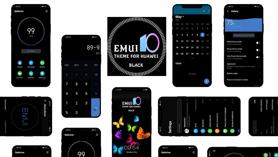 Black Emui Theme for Huawei Screenshot 10