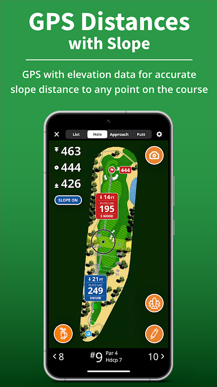 GolfLogix GPS + Đường Putt Screenshot 2