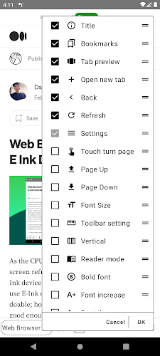 EinkBro - Fast & Light Browser Screenshot 3