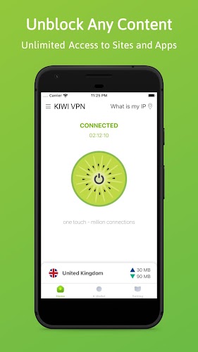 Kiwi VPN Đổi IP Vào Mạng Nhanh Screenshot 2