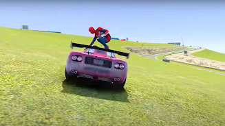 Superhero Tricky Car Stunts Screenshot 2