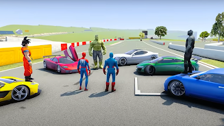 Superhero Tricky Car Stunts Screenshot 11