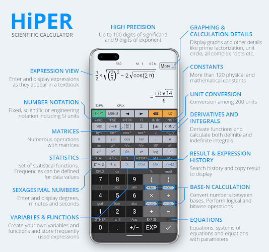 HiPER Scientific Calculator Screenshot 1