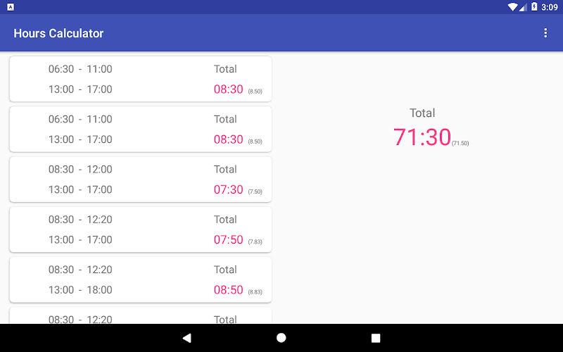Hours Calculator Screenshot 12