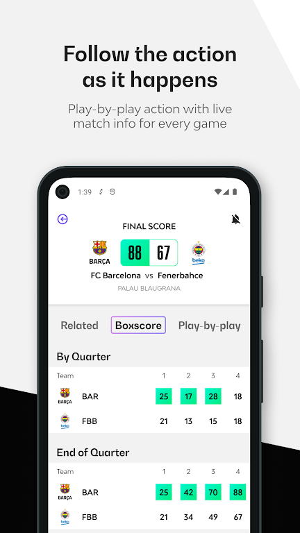 Euroleague Mobile Screenshot 1
