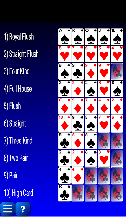 Poker Hands Screenshot 1