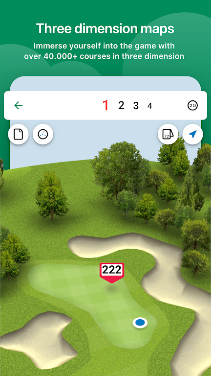 TAG Heuer Golf - GPS &amp; 3D Maps Screenshot 1