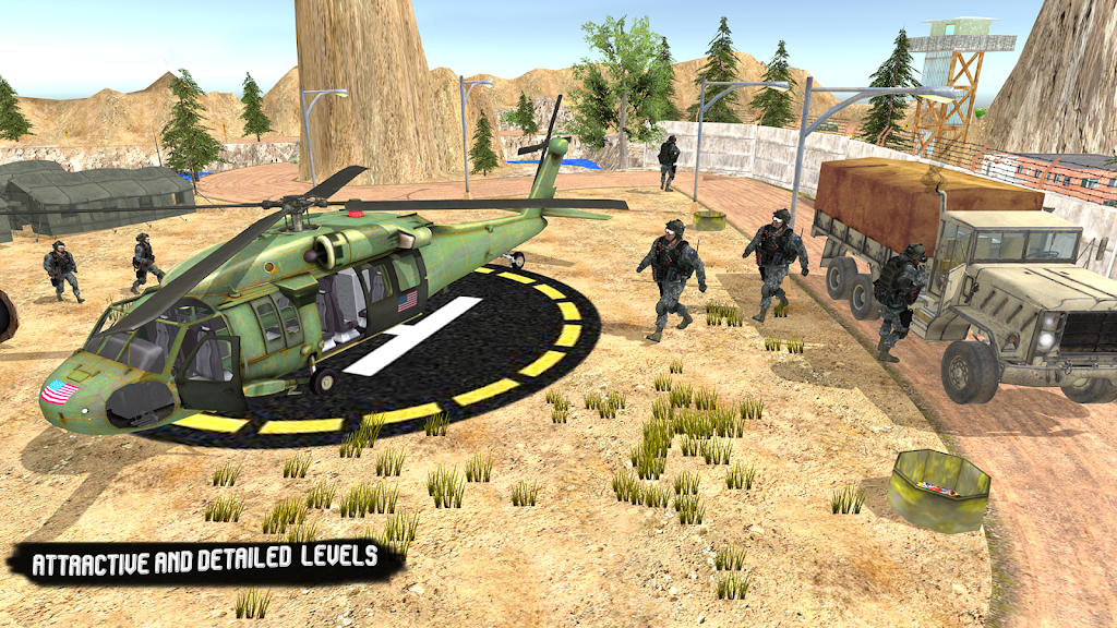 USA Army Truck Drive Simulator Screenshot 2