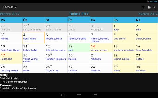 Kalendář CZ Screenshot 43