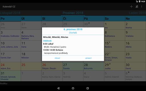 Kalendář CZ Screenshot 18