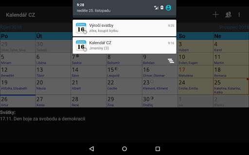 Kalendář CZ Screenshot 28
