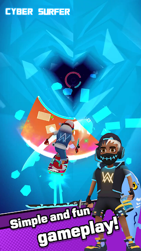 Cyber Surfer: EDM & Ván trượt Screenshot 3