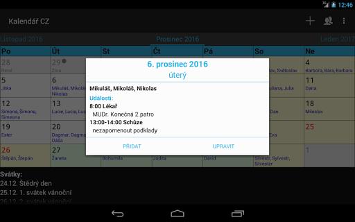 Kalendář CZ Screenshot 50