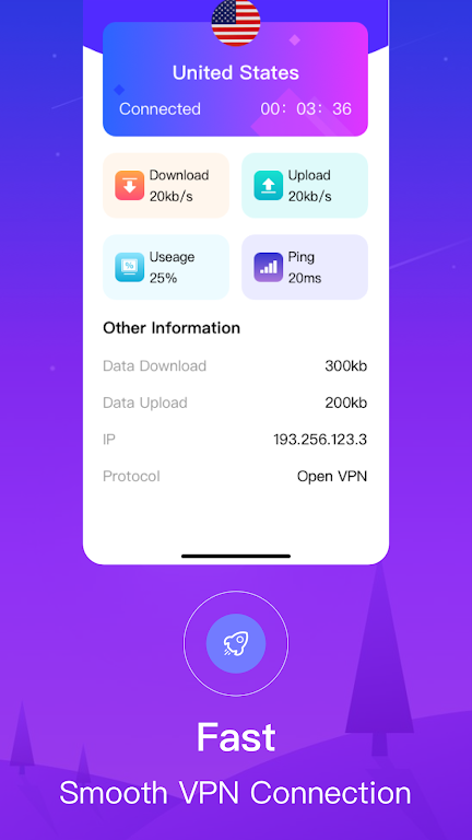 Lazy VPN - secure privacy Screenshot 2