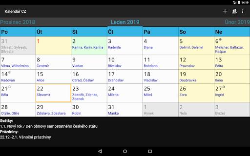 Kalendář CZ Screenshot 17