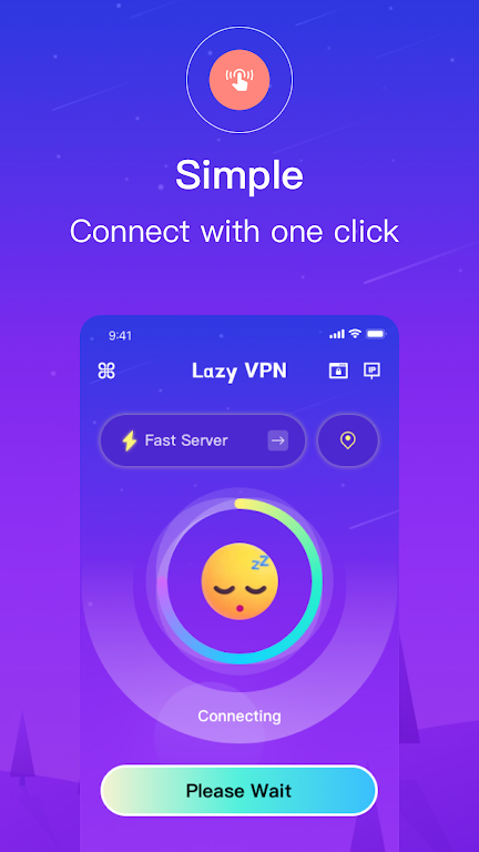 Lazy VPN - secure privacy Screenshot 1