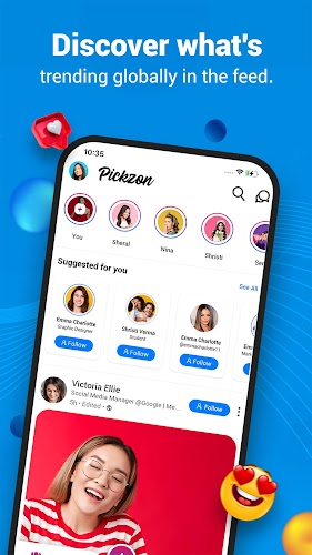 PickZon: Social Media Platform Screenshot 2