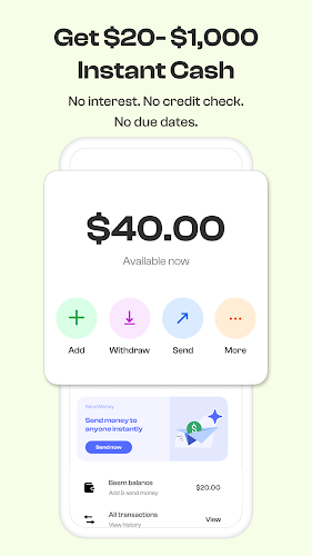 Beem: Instant Cash Advance App Screenshot 2
