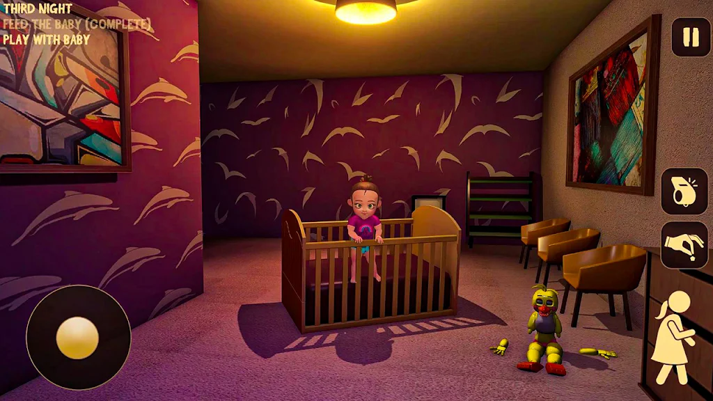 Baby in Pink Horror House Game Screenshot 1
