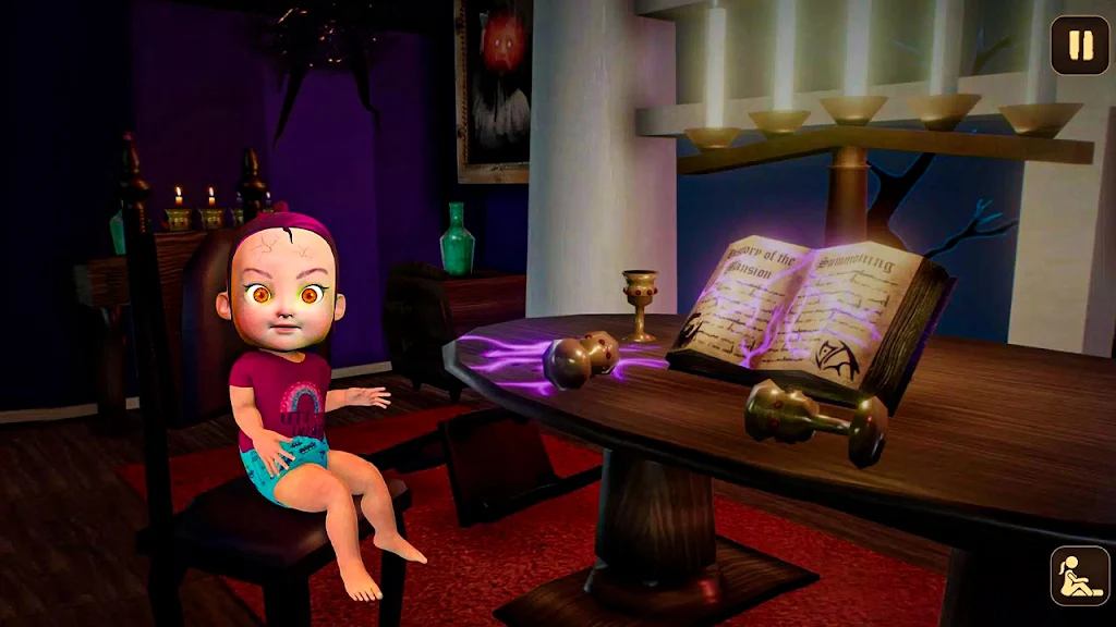 Baby in Pink Horror House Game Screenshot 3