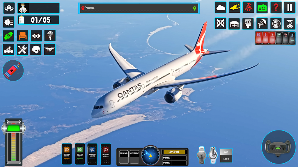 trò chơi phỏng chuyến bay bay Screenshot 3