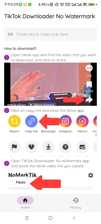 TikTok Downloader No Watermark Screenshot 1