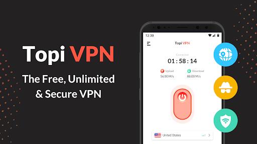 TopiVPN: Fast, Secure, Unlimit Screenshot 2