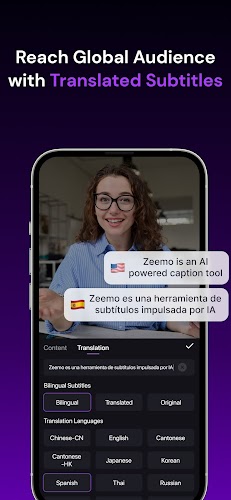 Zeemo - Tự động tạo phụ đề Screenshot 4