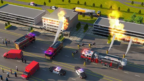 911 Rescue Fire Truck 3d Games Screenshot 2