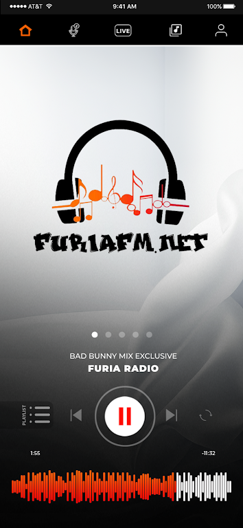 Furia FM Radio App Screenshot 1