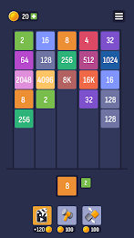 X2: Number Merge Puzzle 2048 Screenshot 2