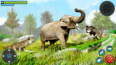 Wild Wolf Games: Animal Sim 3D Screenshot 2