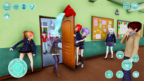 Anime Girl High School Life 3D Screenshot 3