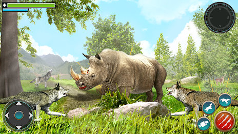 Wild Wolf Games: Animal Sim 3D Screenshot 4