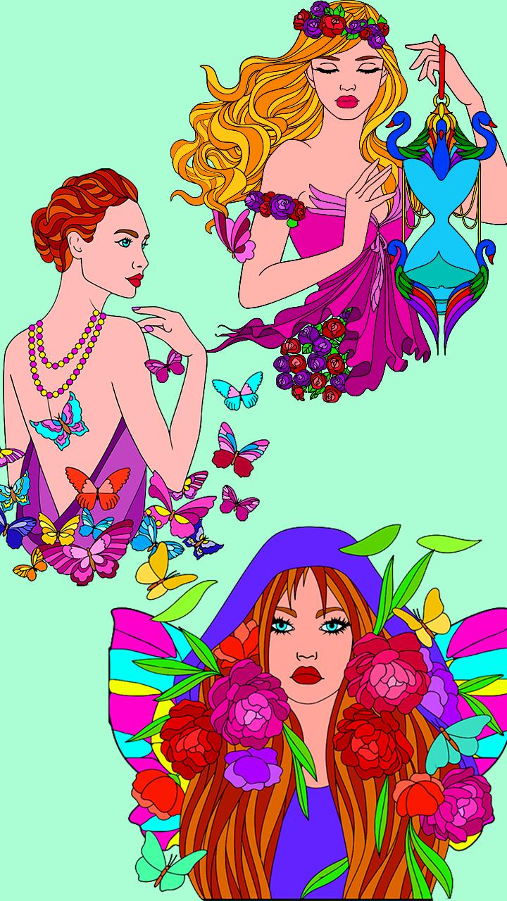 Fairy Color by Number Book Screenshot 3
