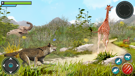Wild Wolf Games: Animal Sim 3D Screenshot 1