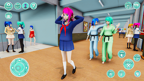 Anime Girl High School Life 3D Screenshot 1