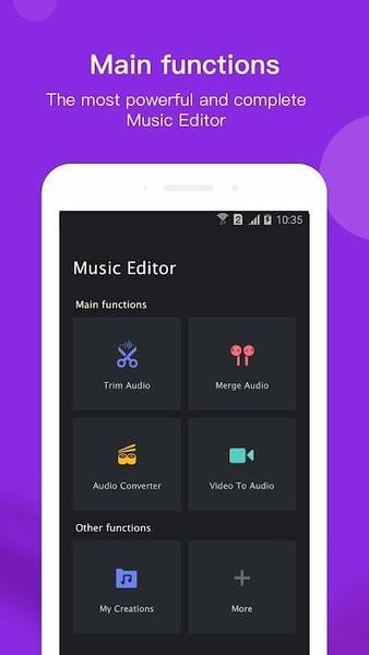 Free Music Editor - Audio, MP3, MP4 Screenshot 1